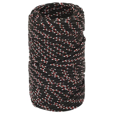 vidaXL - Boot - touw - 2 - mm - 100 - m - polypropyleen - zwart