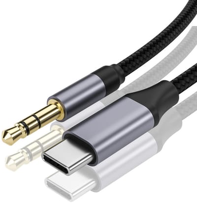 Audio Kabel: Type-C naar 3.5mm Aux Kabel voor Auto & Koptelefoon 0.5m
