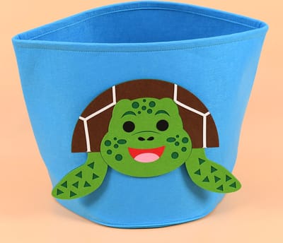 Speelgoedmand kinderen – Opbergmand Kinderkamer Wasmand – Kind Opbergzak speelgoed – Speelgoedkist decoratie - Schildpad