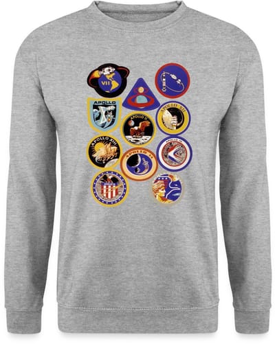 NASA Apollo-missie-insignes Sweater Heren