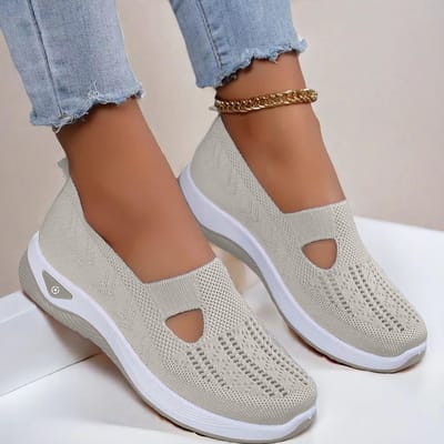 Damesschoenen Wandelschoenen Casual Schoenen Comfortabele Schoenen voor Middelbare Leeftijd en Ouderen Moeders Schoenen Luchtig Mesh Ademende Schoenen Jogschoenen Wandelschoenen 35 brown