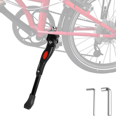 Famanu - In hoogte verstelbare aluminium fietsstandaard met inbussleutel, geschikt voor racefiets en sportfiets – Zwart
