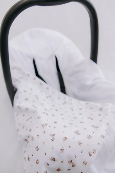 Dubbelzijdige Baby Wrap met Capuchon voor Autostoel en Kinderwagen 100x100cm