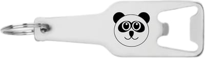 Akyol - panda flesopener - Panda - panda liefhebber - panda speelgoed - cadeau - gegrafeerde sleutelhanger - dieren - gepersonaliseerd - gepersonaliseerd - sleutelhanger met naam - 105 x 25mm