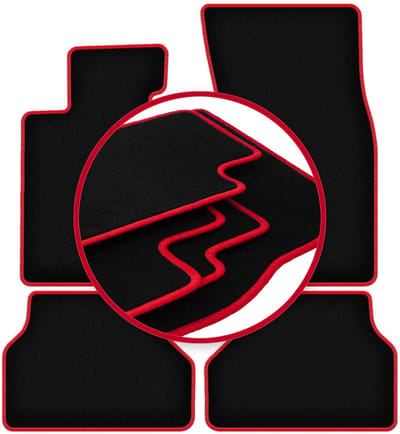CARLUX-RED automatten voor: BMW 5 E60 sedan (2003-2010)