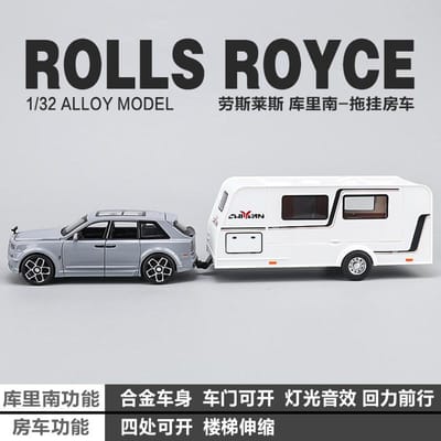 1:32 Rolls Royce Cullinan Rv Brits Vlaggenschip Full-Size Ultra-Luxe SUV Legering Spuitgietmodel Auto Simulatie Ornamenten Speelgoed Cadeau