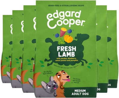 Edgard & Cooper Hondenvoer Droog Lam Medium - 6 x 1 kg - Voordeelverpakking
