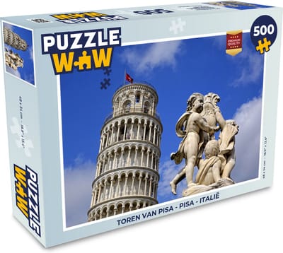 Puzzel Toren van Pisa - Pisa - Italië - Legpuzzel - Puzzel 500 stukjes