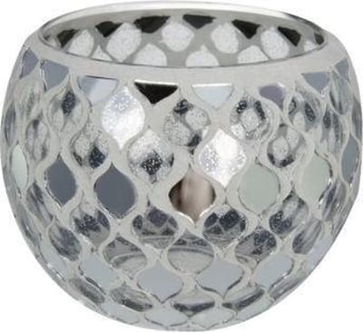 Mozaïek glas waxinehouder (groot 10.5 cm)