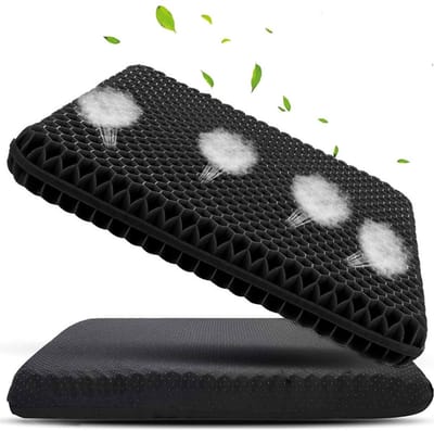 Gelkussen voor Zitontlasting - Zitkussen - Ergonomisch Kussen voor Stoel