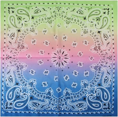 Haarsoires Haarband Bandana Zakdoek 55cm – Paisley Print - Pastel – Groen Roze Blauw - Multifunctioneel Accessoire voor Haar, Festivals en Mode - One Size & Unisex