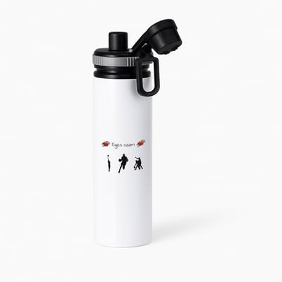 Hacebo® - Basketbal met eigen naam - waterfles met draaidop grijs - Basketbal - Jongens en meisjes - Cadeau - Verjaardag - Geschenk - Gepersonaliseerd - Jongens en meisjes - water fles - 850ML