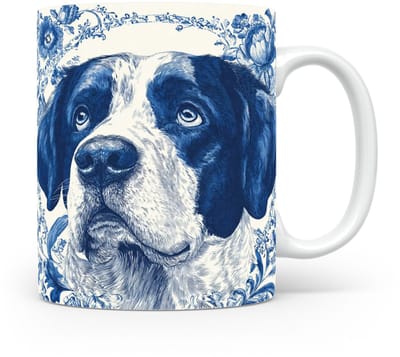 Mok Saint bernard Beker voor koffie of tas voor thee, cadeau voor dierenliefhebbers, moeder, vader, collega, vriend, vriendin, kantoor, opa, oma, hond, kerst, sinterklaas, verjaardag