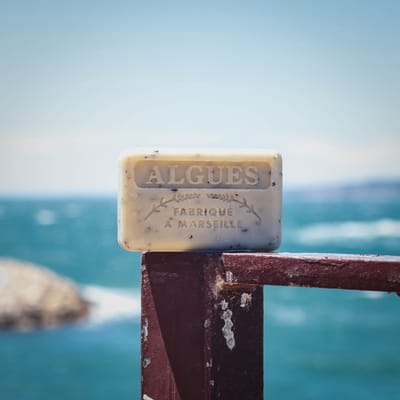 4x Savon de marseille biologische zeep Algen - Savon de marseille - franse zepen - scrub zeep