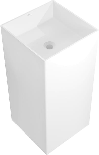Mexen Xola-1 vrijstaande wastafel van composiet 40 x 40 cm, wit mat - 26594000
