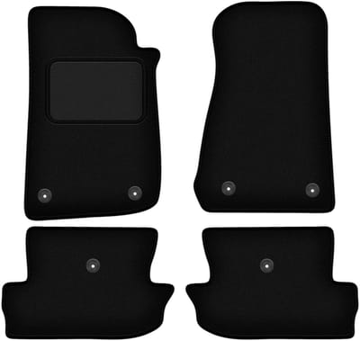 Zwarte veloursmatten voor: Jeep Wrangler IV off-road (2017-)