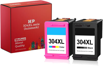 2-pack | Geschikt voor HP 304XL Inktcartridges - Geschikt voor DeskJet 2620 - 2630 - 3720 - 3750 - 3760 - 3762 - 3764 - Envy 5010 - 5020 - 5030 - 3JB05AE