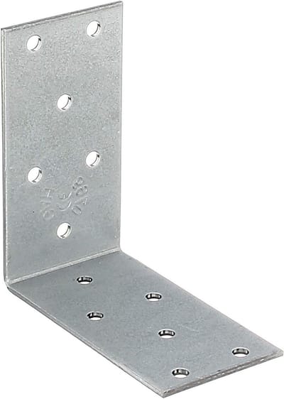 Alberts 866822 Hoekverbinder | sendzimir verzinkt | 80 x 80 x 40 mm | set van 50