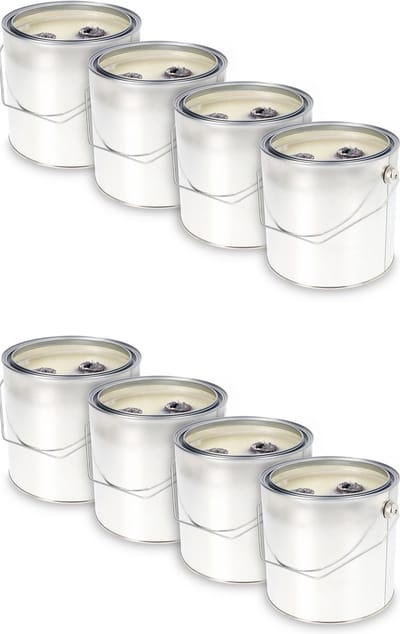 KRISTEN Vuurblik 2,5L - Set van 8 - Branduren - Diameter 16 cm | Tuinfakkel, Tuinkaars, Tuindecoratie