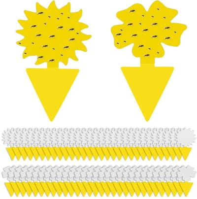 Zeynomax - Gele stickers - Lijmval voor fruitvliegen - Insecticidenvrij - 60 stuks - Bescherming tegen ongedierte - Milieuvriendelijk - Geschikt voo..