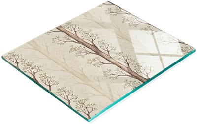 Decoratieve glazen snij- en serveerplank in de vorm van een boom, 60x52 cm