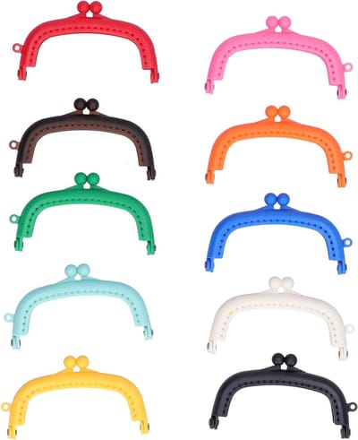 10 Stuks Plastic Kussensluiting voor Portemonnees - Sluiting voor Muntzakjes en DIY Handwerken