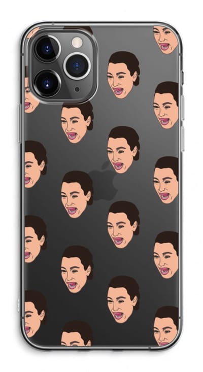 Case Company® - Hoesje geschikt voor iPhone 11 Pro Max hoesje - Ugly Cry Call - Soft Cover Telefoonhoesje - Bescherming aan alle Kanten en Schermrand