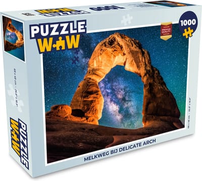 Puzzel Melkweg bij Delicate Arch - Legpuzzel - Puzzel 1000 stukjes volwassenen