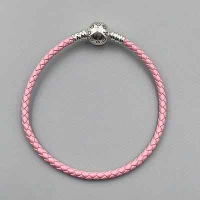 Origineel Leer Slangenketting Armband Veilige Hartsluiting Kralen Bedels Bangles Voor Vrouwen Meisjes DIY Sieraden Maken Pasvorm 15CM gray