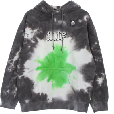 High Dye Herenhoodie P/o Tiedye Hoodie Huf Groen