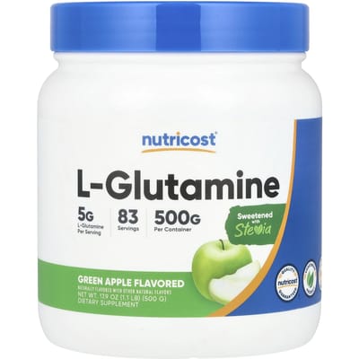 Nutricost, L-Glutamine, Pomme Verte, 17,9 oz (500 g)