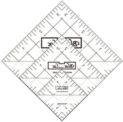 Liniaal Set - Quilt Liniaal - Naaien en Quilten - Half Vierkante Driehoek - 10cm - Transparant