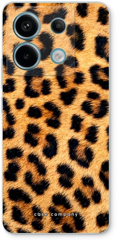 Case Company® - Hoesje geschikt voor Xiaomi Poco X6 hoesje - Luipaard - Soft Cover Telefoonhoesje - Bescherming aan alle Kanten en Schermrand