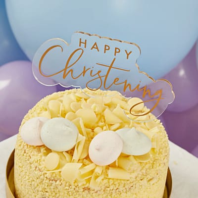 Happy Christening - Acryl