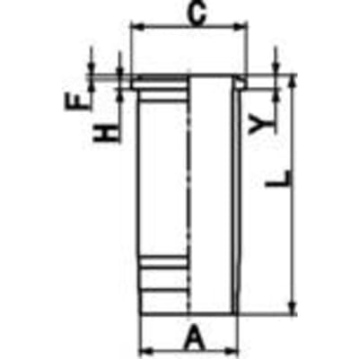Voering, cilinderkop KOLBENSCHMIDT 89399110