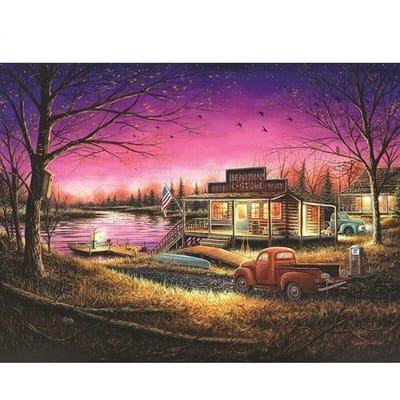 5D DIY Diamond schilderij Lakeside familie borduurwerk kruissteek Strass mozaïek Home Decor 20X30CM pink