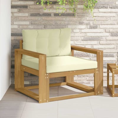 vidaXL - Buiten - Midden - Sofa - Polyester - Wit