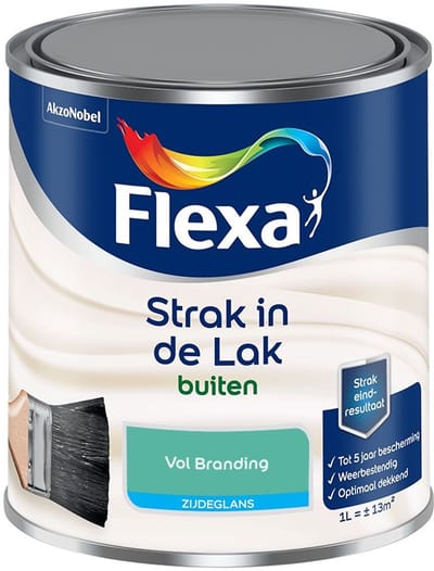 Flexa - Strak In De Lak Buitenlak Zijdeglans - Vol Branding - Mengverf - 1 L