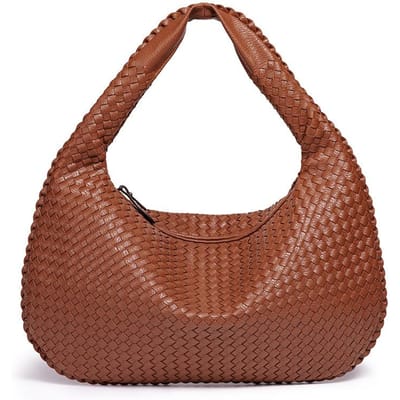 Nieuwe Grote Capaciteit Dames Schoudertas Retro Eenvoudige Handtas Handgemaakte Mode Onderarmtas 47*2*32*21cm brown