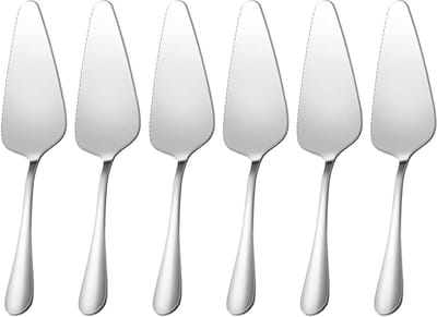 Set van 6 Taartscheppen van RVS, Ideaal voor Verjaardagsfeesten, Bruiloften en Dagelijkse Gebruik
