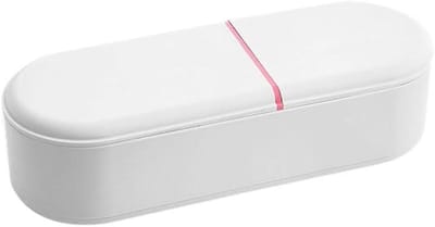 Batterij Opbergkoffer - Batterij Organizer - Batterijen Sorteren - Verstelbare Vakken Tester - 29 x 10.7 x 8 cm - Wit