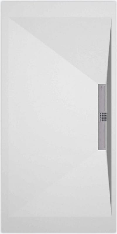 Sanifun douchebak Stone Side White Smooth 1000 x 900 S