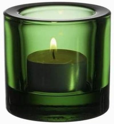 Kivi Kandelaar - Theelichthouder Glas - Sfeer Creëren - Gepolijst Glas - 6 cm - Groen