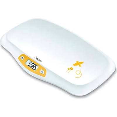Beurer BY 80 Babyweegschaal - Hold functie - Tarra - Groot LCD display - Gebogen weegvlak - Tot 20 kg - Op 5 gram nauwkeurig - Automatische uitschakeling - Incl. batterijen - 3 Jaar garantie