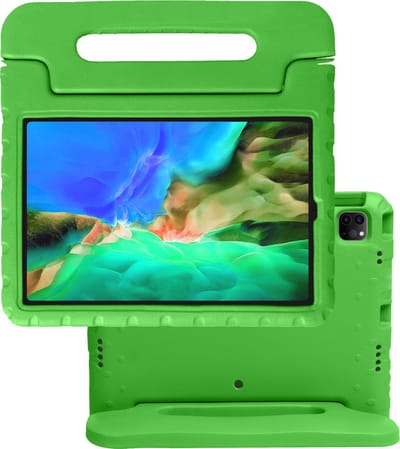 Hoes - Geschikt voor Apple iPad Pro (2022) - 11 inch - 4e generatie - Kinderhoes Shockproof Bumper - Kidsproof Case - Tablet Hoesje - Kinder Hoes Cover - Groen