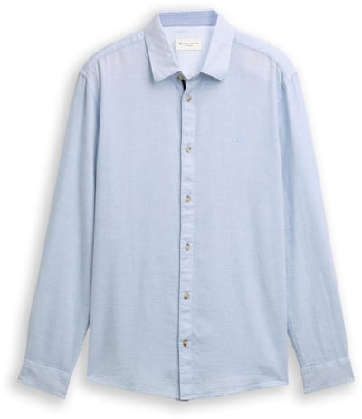 Tom Tailor - Heren hemd - Maat XXL - Mannen - blauw - katoen