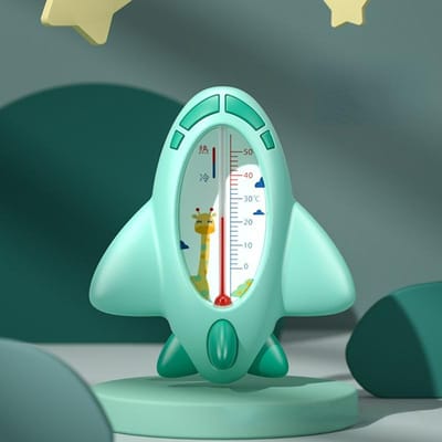 Vliegtuigen Babybadje Douche Waterthermometer Veilige temperatuursensor voor baby's Drijvende waterdichte douchethermometer