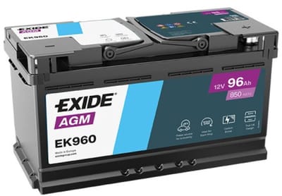Exide Start-stop Agm Ek960 Agm-accu Transparant