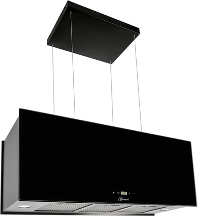 GURARI - afzuigkap - GCH I 333 90 BL Prime N+Koolfilter - recirculatie - eiland Afzuigkap - 90cm - plafond Afzuigkap -1000m³/h