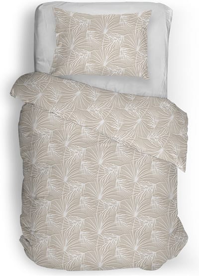 Snoozing Gigi Dekbedovertrek - Eenpersoons - 140x200/220 cm - Beige